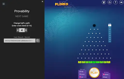 Plinko game interface Plinko game interface